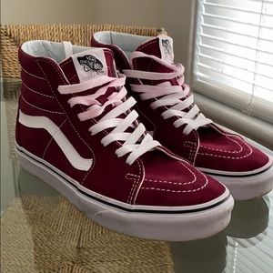 Vans maroon high tops
